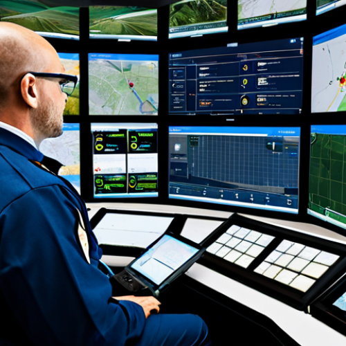 AI-Assisted Emergency Response**

"A modern emergency control center, showcasing AI-driven systems analyzing accident data in real-time, fully clothed emergency responders coordinating dispatch, modest attire, screens displaying maps with vehicle locations and accident details, professional setting, safe for work, appropriate content, perfect anatomy, natural proportions, high quality, professional."

**