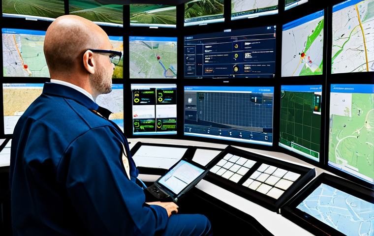 AI-Assisted Emergency Response**

"A modern emergency control center, showcasing AI-driven systems analyzing accident data in real-time, fully clothed emergency responders coordinating dispatch, modest attire, screens displaying maps with vehicle locations and accident details, professional setting, safe for work, appropriate content, perfect anatomy, natural proportions, high quality, professional."

**
