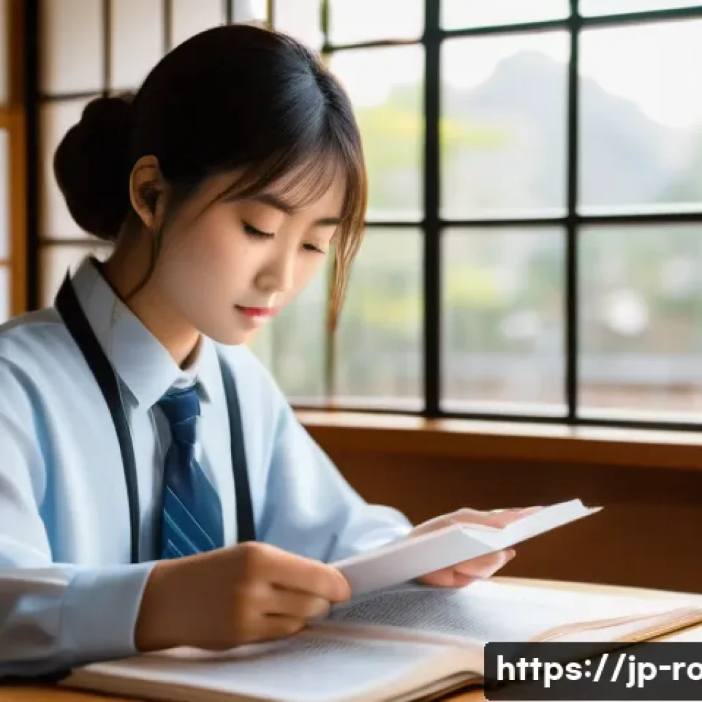 도로교통사 시험 과목별 학습법 - A modern Japanese classroom scene focused on law and traffic regulations study, featuring a young Ja...