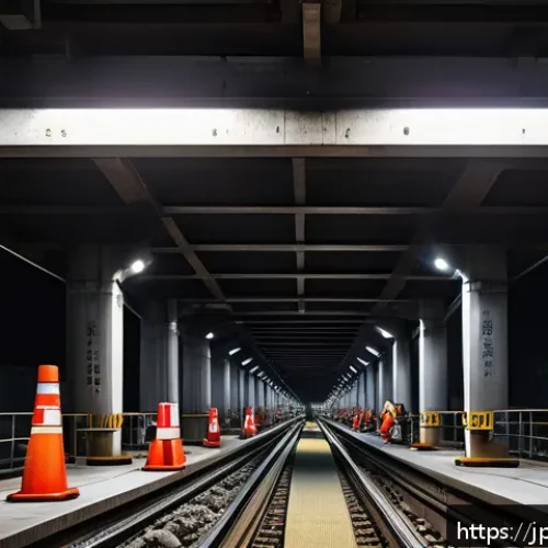 도로교통사와 연계된 직무의 종류 - A detailed urban underground infrastructure inspection scene, showing engineers wearing safety helme...