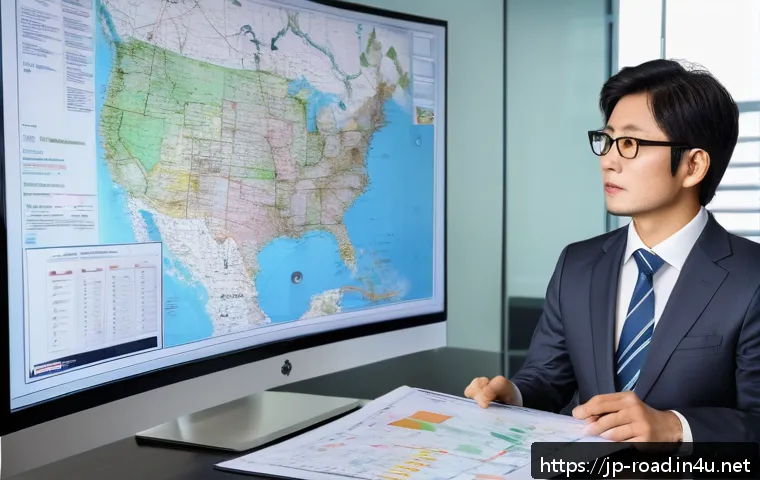 도로교통사 경력직 연봉 협상 사례 - A professional Japanese traffic engineer in a modern office setting, wearing a smart business suit w...